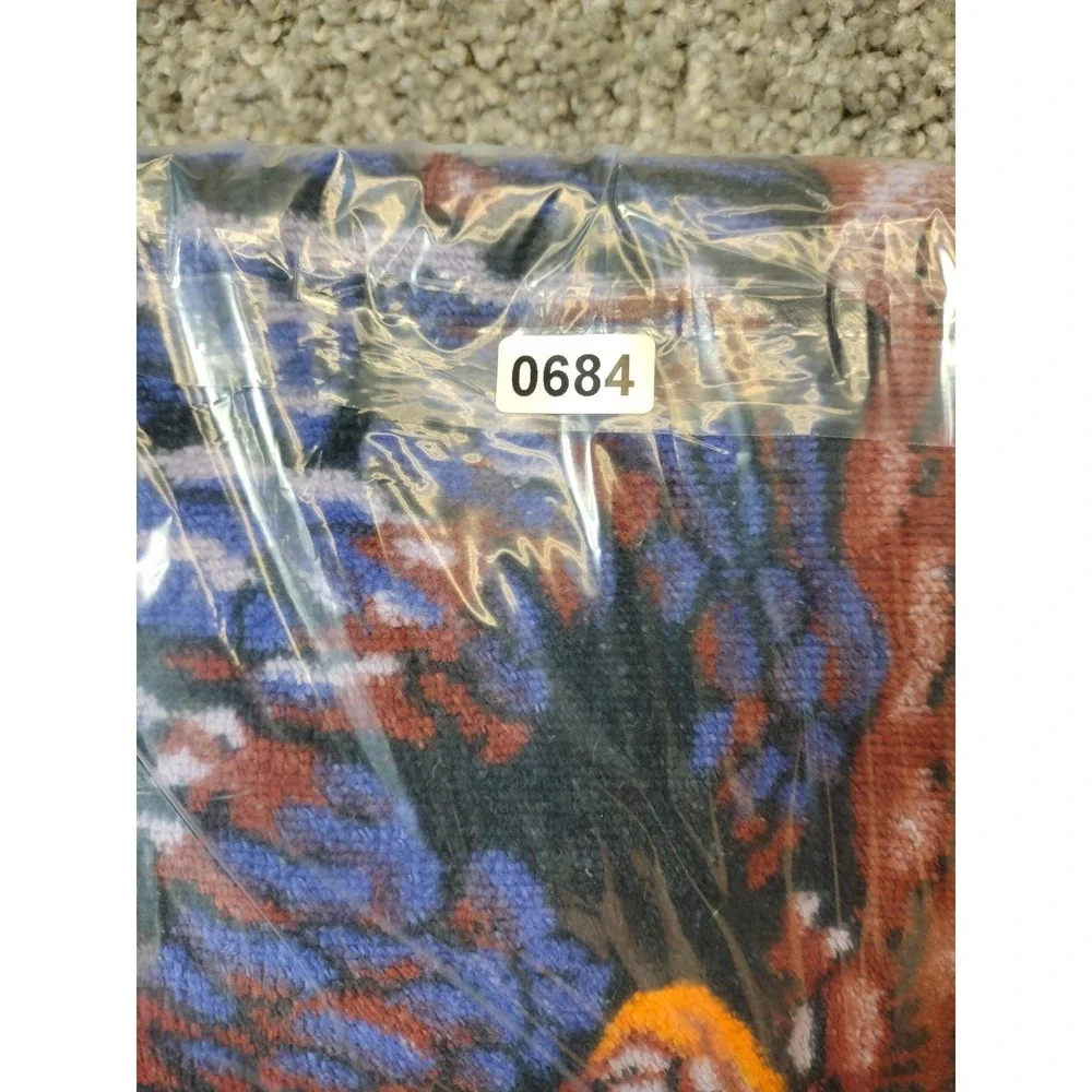 Vntg HILASAL LITEHOUSE PRINT Beach Towel Approx. 56